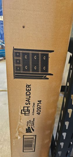 Sauder 4 drawer chest brown