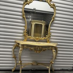 Italian Entry Console Table With Mirror Italy 