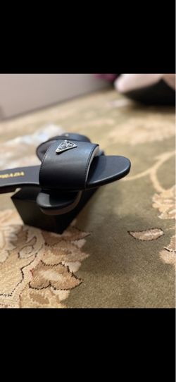 Slides black women size 6