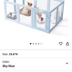 DIY Clear Acrylic Dog Playpen House,Quick Easy Assembly and Disassembly,Strong 