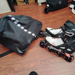 Brand New Slightly Used Rollerblades And Bag For Sale