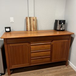 Ansager Danish Teak Solid Wood Sideboard Credenza