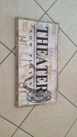 Theater Sign Home Decor