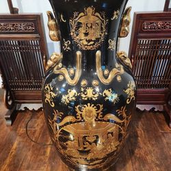 Vintage 24k Gold French Porcelain Vase