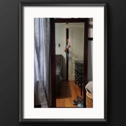 Blac Floor mirror 