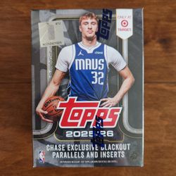 2025-26 TOPPS BASKETBALL BLACKOUT BLASTER BOX *TARGET EXCLUSIVE