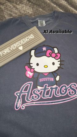 Pink Astros shirt/ Houston astros shirt/hello Kitty