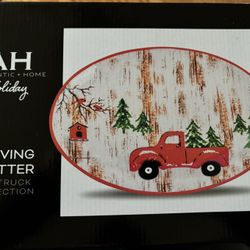 Red Truck Collection Serving Platter - Holiday 