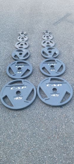 Olympic Grip Plates-245lbs