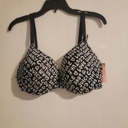 Juicy Couture Black & White Sexy Push Up Bra New