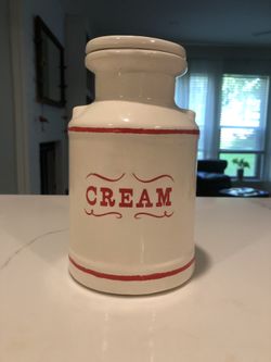 nice antique cream jar