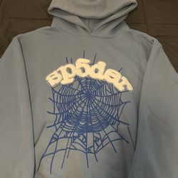 Light Blue Sp5der Hoodie