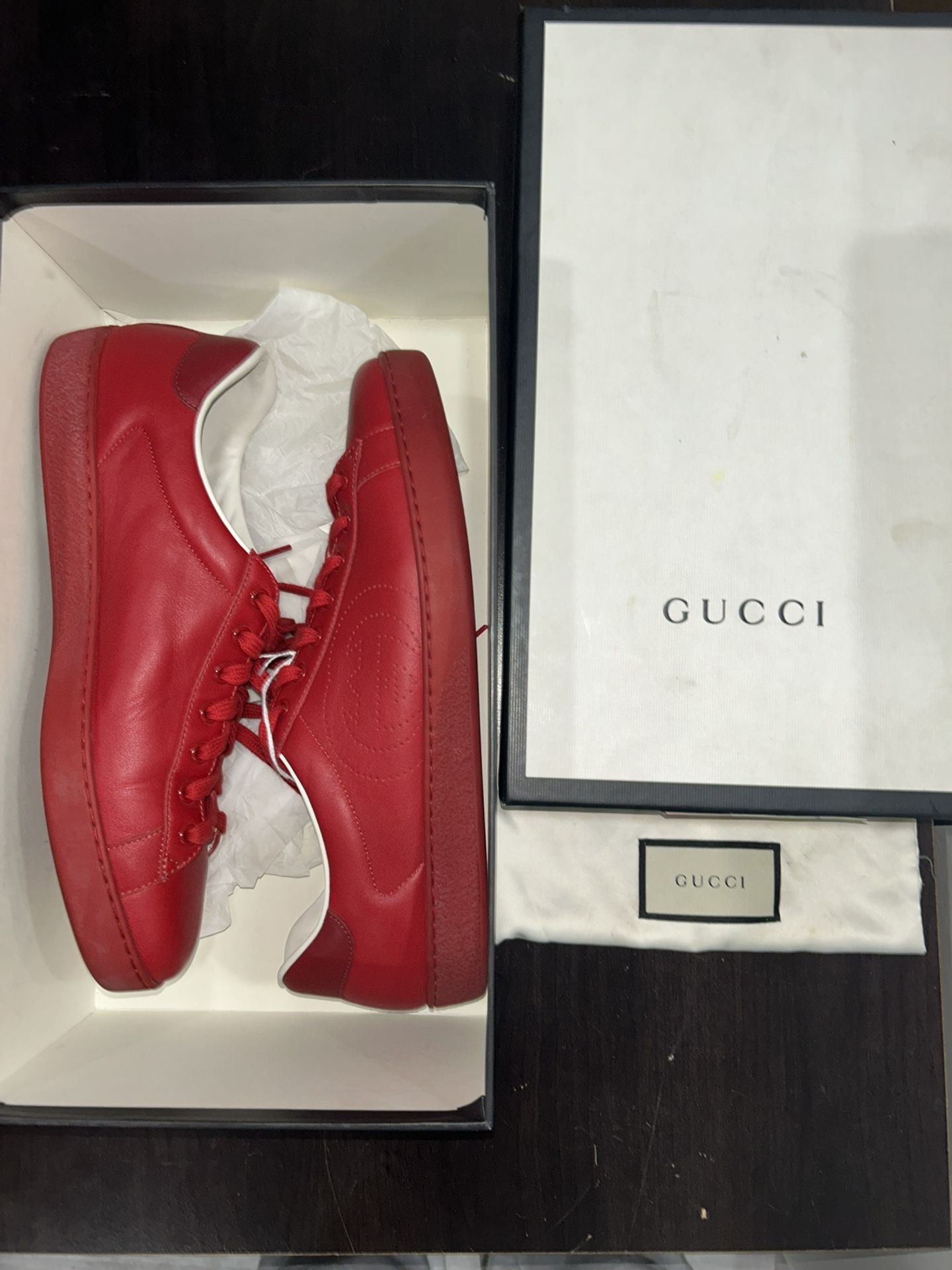 Gucci Ace Interlocking G hibiscus red Gucci Ace  main image 3
