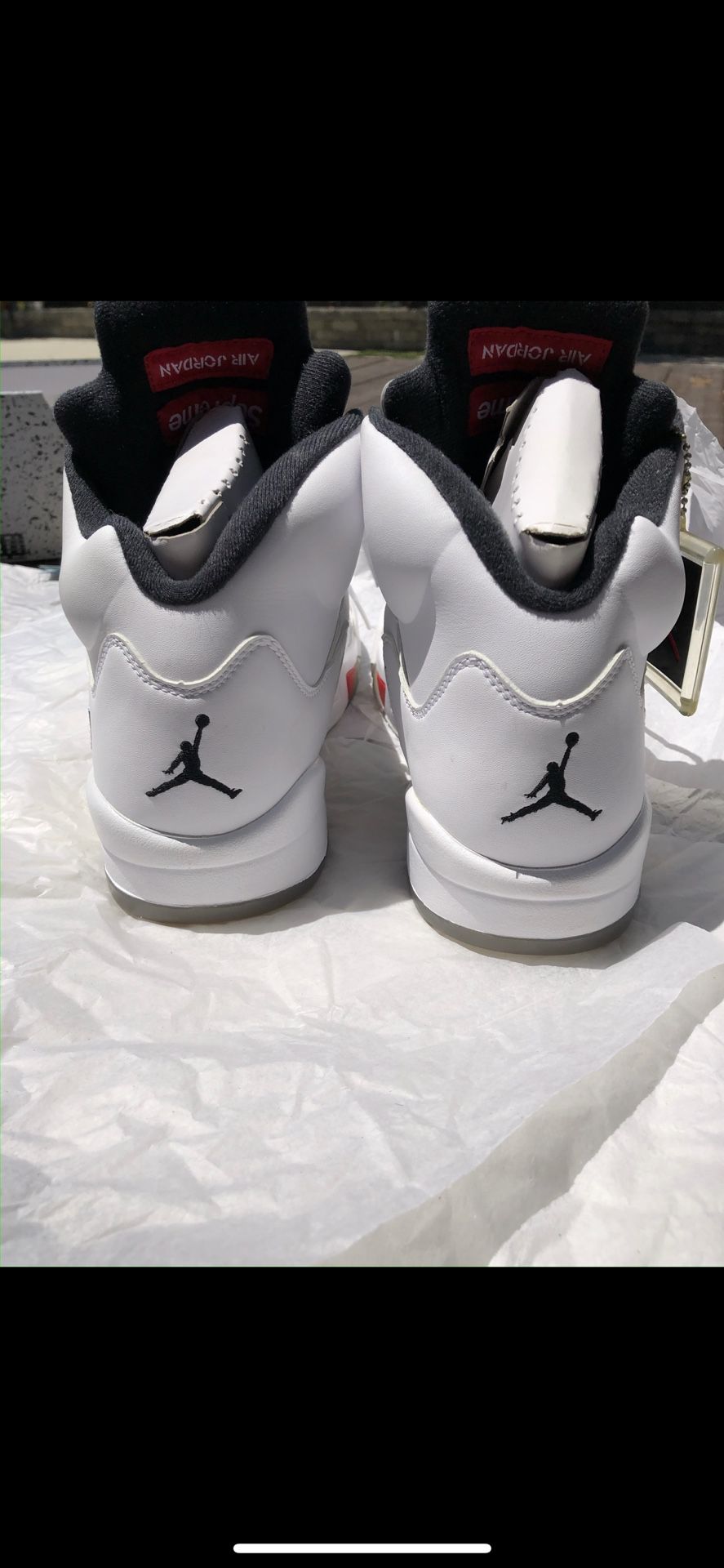Air Jordan Retro 5 Supreme White – SoleSeekers