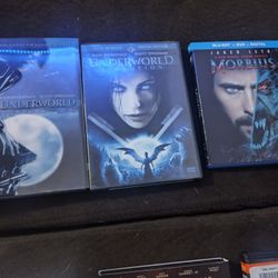 Underworld DVD (2)  Morbius BluRay(1)