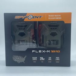 New SpyPoint Flex-M Twin Pack Cellular Camera V1.2