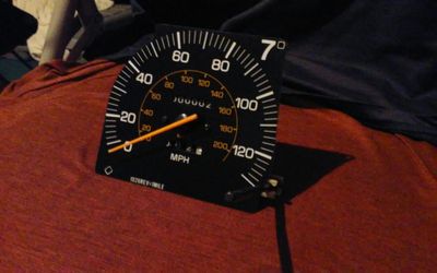 Toyota mechanical speedometer with Trip odometer.