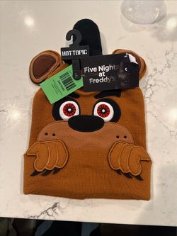 Hot Topic Five Nights at Freddy's Freddy Fazbear Knit Hat Beanie