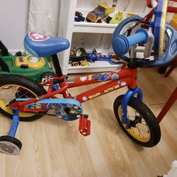BRAND NEW 12IN TODDLERS 1ST BIKE PAWS PATROL IT TALKS SOUNDS ETC FREE HELMET 38 FIRM PAID 130+