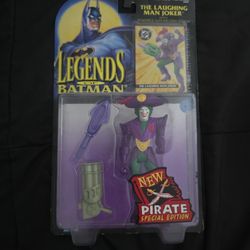 Vintage Legends of Batman Laughing Man Pirate Joker Kenner 1995