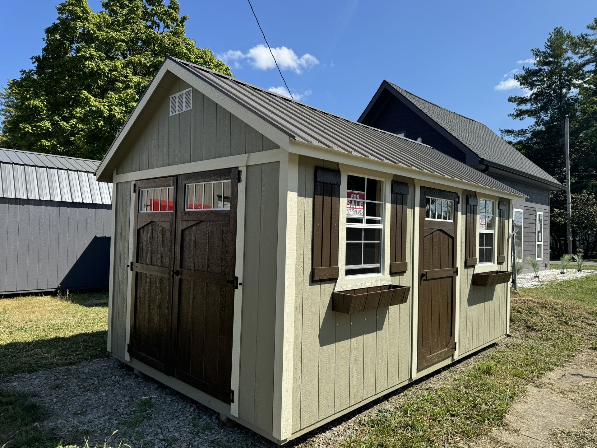 New Deluxe LOFTED Garden Shed. Delivery And Leveling Included