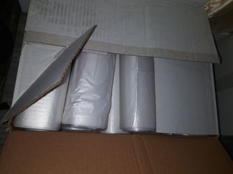 Tall Trash Bags 250 durable clear roll of 10 pack