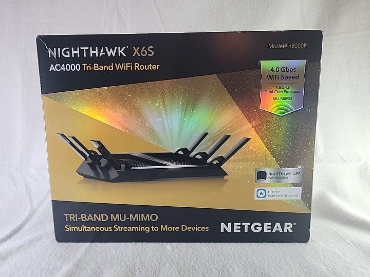 NETGEAR R8000P Nighthawk 1000 Mbps 4 Port Tri-Band WiFi Router (R8000P100NAS)