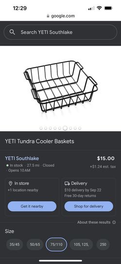 Yeti Cooler Basket 