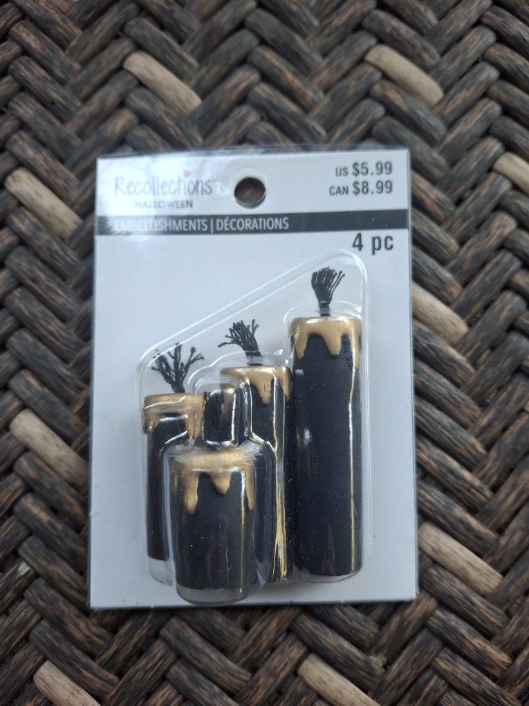 Recollections Halloween Miniture Diaroma Balck Candles