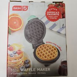 Dash Mini Waffle Maker.