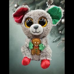 TY Beanie Boo Christmas Mouse