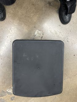 Two Black Stepping Stools