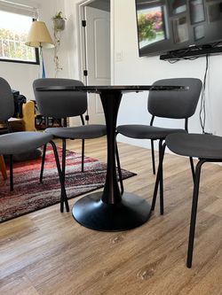 4 Gray Dining Chairs