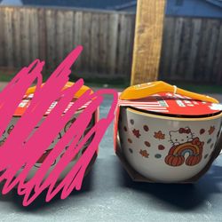 hello kitty and friends ramen and soups bowls