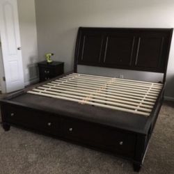 Brand New Wooden Storage Bed Frame : Queen / King / California King 