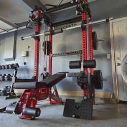 Vesta 2in1 Squat Rack | Functional Trainer | 400lb Weight Stack | Commercial Grade | Pulley |🔴Weights,Bar, & Bench Sold Separately 🔴FREE DELIVERY 🚚