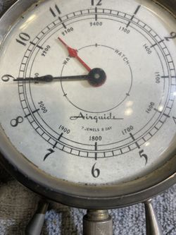 ⏱️VINTAGE AIRGUIDE MILITARY CLOCK P4592 | USED | needs to be fixed
