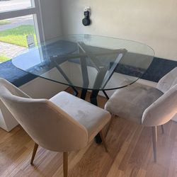 Mid century modern dining table