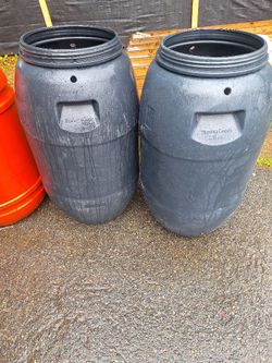 55 Gallon Rain Barrels 