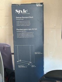 Brand New - Chrome Steel Rolling Clothing rack