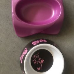 Cute Pet Dishes -  Nearly New!