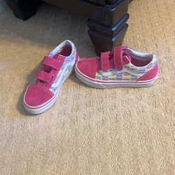 Girls Pink Vans Size 13