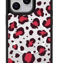 Leopard Series Mirror iPhone 15 Pro Max 6.7”  Case MagSafe Compatible