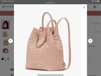 Kate Spade Bloom Medium Backpack Flapper Pink NWT