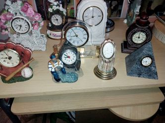 Decorative Novelty Desk Clock Collection of 9