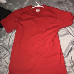 Supreme Men’s size Medium t shirt burgundy red maroon blank tee crew classic