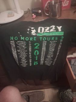 Ozzy no more tours concert shirt 2018