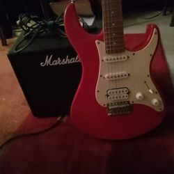 Yamaha Elec. Guitar MARSHALL AMP