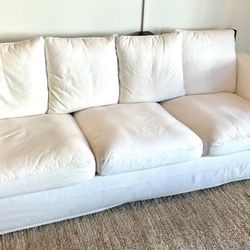 White 3 Seater