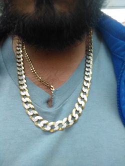 10k Cuban Crub Link Diamond Cut 26 inch long 10mm 68.5 grams